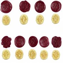 1 Piece Vintage Letter Wax Seal Stamp DIY Letter Seal Stamp Letter Header For Scrapbooking Wedding Postage Postcard Envelope Hobby Craft Decoration Card Invitation Photo Album Special (26 Letters),Back To School,School Supplies - Multicolor - View 9