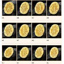 1 Piece Vintage Letter Wax Seal Stamp DIY Letter Seal Stamp Letter Header For Scrapbooking Wedding Postage Postcard Envelope Hobby Craft Decoration Card Invitation Photo Album Special (26 Letters),Back To School,School Supplies - Multicolor - View 3