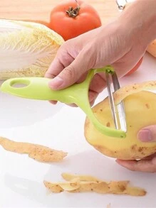 Stainless Steel Peeler & Julienne Slicer For Vegetables - Green - View 2