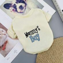 寵物秋冬毛衣套頭,防寒保暖,適用於貓狗,可愛時尚小狗和公主服裝 - 粉色 - 查看 9