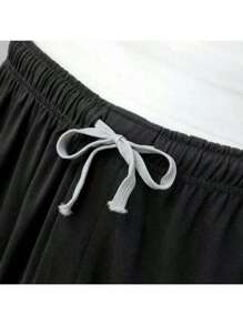 Pantalones De Dormir De Algodón Para Hombre - Celeste - Ver 6