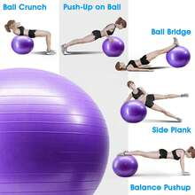 Pelota Fitness Para Yoga,pilates +bomba 65 Cm Con Bomba - Rosa - Ver 8