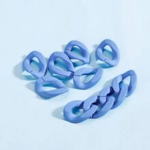 5pcs/pack Multicolor Oval Frosted Acrylic Chain Links For Connecting And Diy Jewelry Making Materials - Type B acrylic broken chain - View 17