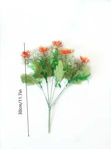 1束綠色人造花,人造植物,仿真花卉用於家庭裝飾,派對裝飾