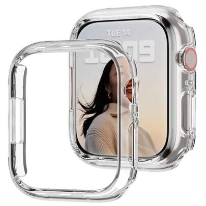 1 件 38/40/41/42/44/45/46/49 毫米坚固硬壳框架外壳，兼容 ，防震且时尚