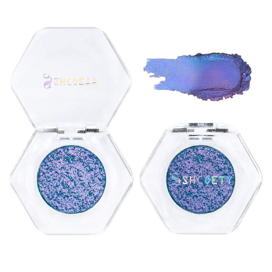 1pc Solid Color Change Dragon Eyeshadow Palette, Potato Paste Texture