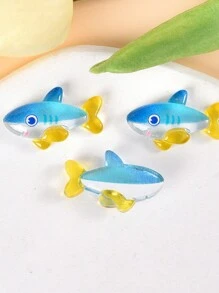 5/9 件可爱仿真海洋生物树脂装饰品，适用于 DIY 手机壳、发夹、文具盒 - 彩色 - 查看 10