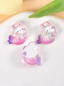 5/9 件可爱仿真海洋生物树脂装饰品，适用于 DIY 手机壳、发夹、文具盒 - 彩色 - 查看 9