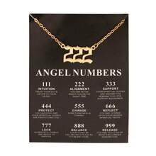 1 Piece Of Fashionable And Popular Hip-hop 111-999 Number Pendant Necklace Suitable For Daily Wear By Women - Gold - View 10