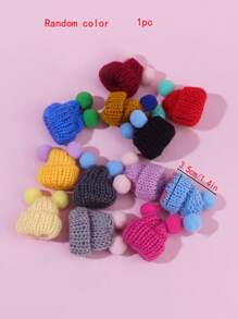 1 Piece, Hamster Small Animal Decorative Woolen Hat, Random Color - Multicolor - View 5