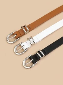 Bộ 3 chiếc thắt lưng khóa chữ U đơn giản và thời trang dành cho nữ, thắt lưng trang trí đa năng cho mùa hè, mùa thu, mùa đông, Halloween - Nhiều màu - Xem 4