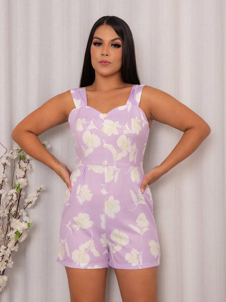 Women Jumpsuits - 紫丁香色 - 查看 1