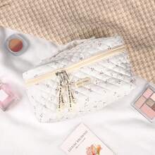 2pcs Coquette Makeup Bag Coquette Aesthetic Cosmetic Bag Large Travel Makeup Organizer Cute Pouch Cotto Kawaii Toiletry Bag - 白色 - 查看 5