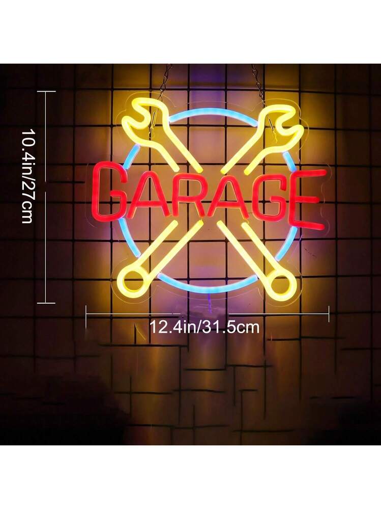 Insegna Garage Con Neon, Insegna A Led Per Garage Auto Del Negozio, Insegne Personalizzate Per Garage A Led, Illuminazione Per Parete Del Garage, Insegna Personalizzata Con Neon Per Uomo Cave E Camera