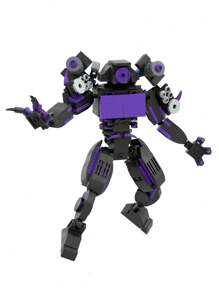 Skibidi Toilet Titan Tv Chordophone Bio Acoustic Assembling Building Blocks, Horror Model Toy Ornaments Birthday Gift Collection - Multicolor - View 2