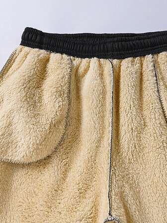 1 st. Herrbyxor med dragsko i midjan, sneda fickor, fodrade med teddy, fleece, vinter