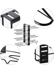 Organizador Ollas y Sartenes de 8 Niveles Ajustables 3 Modos de Uso - Negro - Ver 5