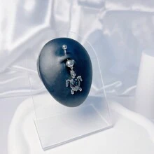 1pc Turtle Decor Navel Belly Ring Stainless Steel Fashion Punk Perfect Piercing For Women & Men Body Jewelry Gift - Multicolor - View 18
