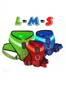 1 Miếng Led Thú cưng Ngực Và Trở lại Áo vest Với 3 Nhấp nháy Chế độ , Không thấm nước & Thoáng khí , Thích hợp Đối với Đi dạo Chó at Đêm Và Giáng sinh Bầu không khí , Thích hợp Đối với Lớn , Trung bình Và Nhỏ bé Mèo Và Chó , Có thể sạc lại Phong cách - Màu xanh lam - Xem 1