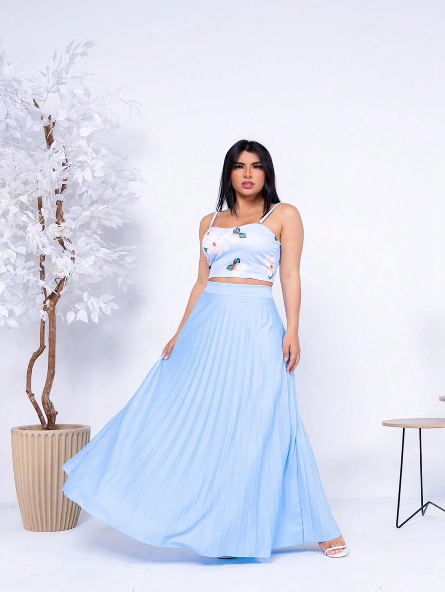 Women Skirts - Màu xanh nhạt - Xem 1