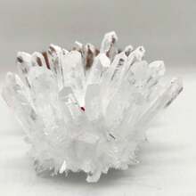 1.10-1.32磅天然石英晶体簇疗愈石矿物标本家居装饰 - 無色 - 查看 7