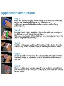 1 Miếng Vui Chạm Ô tô/xe hơi Nhãn dán cửa sổ - Nhiều màu - Xem 3