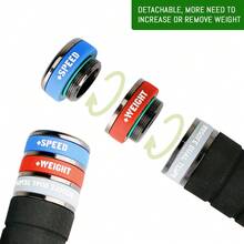 wosofe 1 PC Golf Swing Training Aid, Golf Practice Warm-Up Stick, With Removable Replacement Weight,For Strength Flexibility And Tempo Training - Black - View 3