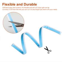 2 Pair LED Strip Drl Flexible Directional Sequential Auto 30cm/60cm - Pink/Yellow - View 7
