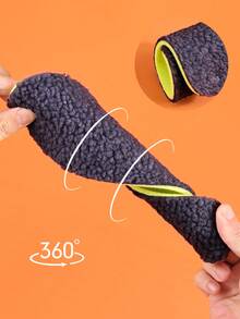 2雙穩暖羊毛鞋墊,適用於女式和男式雪地和運動靴 - 黑色 - 查看 3