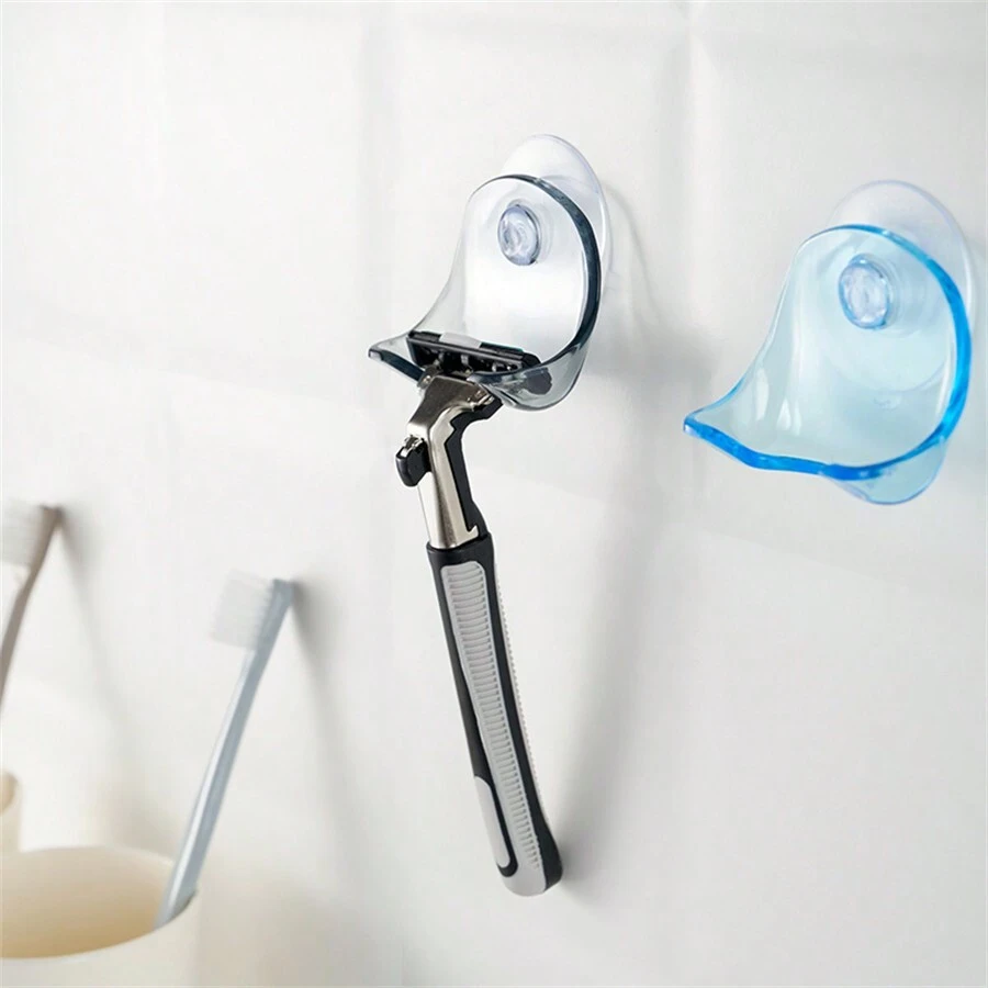 Bathroom Organizer That Stays Firmly Without Falling Off: Punch-Free Shaver Toothbrush Holder, Wall Mounted For Easy Storage Of Shaver In Bathroom - Black - View 1