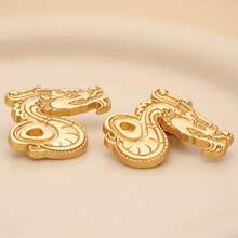 Micaron傳統元素時尚獨特設計西裝外套針織衫正式禮服多用途胸針裝飾扣子 - 金色 - 查看 6