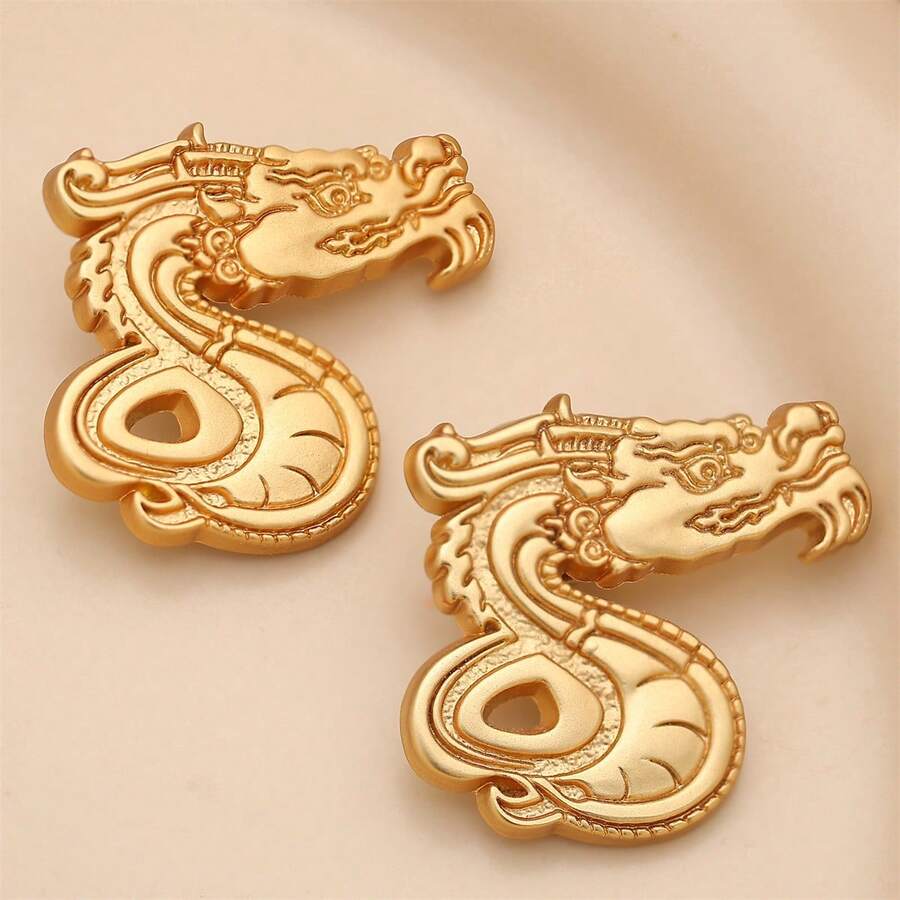 Micaron傳統元素時尚獨特設計西裝外套針織衫正式禮服多用途胸針裝飾扣子 - 金色 - 查看 1