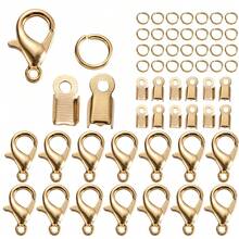 80pcs/set Lobster Clasp & Connector Single Loop Mixed Kit For Diy Making Bracelet, Necklace - Set - View 12