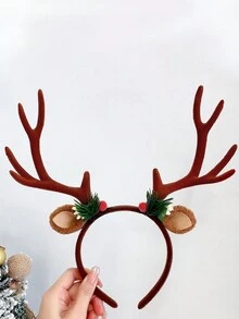 1 Miếng Giáng sinh Theo chủ đề Antlers Dây buộc tóc Đối với phụ nữ , Đáng yêu Phong cách Trang phục Phụ kiện - Nhiều màu - Xem 2