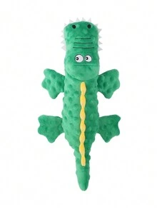新到貨寵物毛絨玩具,附聲音設計,鱷魚造型,耐啃咬,可愛的卡通狗玩具,寵物用品