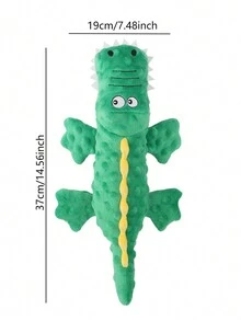 新到貨寵物毛絨玩具,附聲音設計,鱷魚造型,耐啃咬,可愛的卡通狗玩具,寵物用品