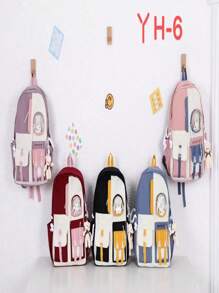Women Fashion Backpacks - 黑色 - 查看 2