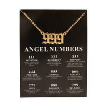 1 Piece Of Fashionable And Popular Hip-hop 111-999 Number Pendant Necklace Suitable For Daily Wear By Women - Gold - View 17