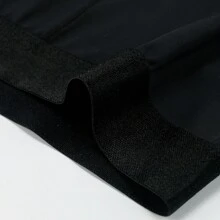 4pcs/set Men's Ice Silk Long Leg Boxer Briefs With Antibacterial Crotch (black) - Black - View 4