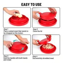 Deshebrador De Pollo Multifunctional Meat Shredder - Rojo - Ver 3