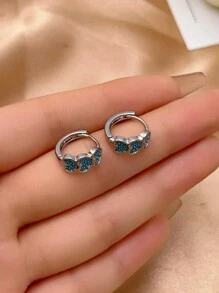 1對銅質心形裝飾耳環,嬌嫩時尚的ins風格耳環 - 彩色 - 查看 5