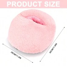 Usb暖腳器電熱靴墊可充電坐墊大口袋毛絨腳套快速加熱鞋冬季辦公室家用熱按摩舒適暖腳拖鞋(灰色)