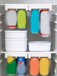 1pc, Refrigerator Egg Storage Box - Hangable Card Strip Design, Multi-Layer, Anti-Fall, Simple Flip - Kitchen Egg Rack - White - View 5