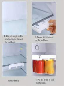 1pc, Refrigerator Egg Storage Box - Hangable Card Strip Design, Multi-Layer, Anti-Fall, Simple Flip - Kitchen Egg Rack - White - View 6