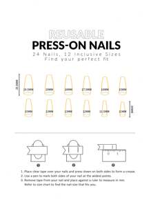 24 piezas/Set Uñas postizas con diseño largo forma ata de félix con detalles de ojo de gato y piedras de pedrería adecuadas para fiestas, bailes, uso diario y suministros de uñas de prensado - Multicolor - Ver 5