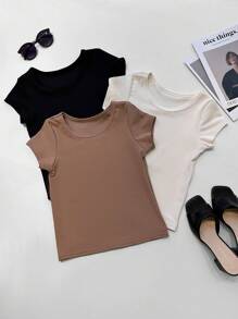 ACME MADE IN CHINA Women T-Shirts - 駝色 - 查看 1