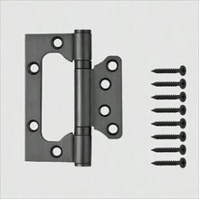 1pc Stainless Steel Door Hinge, Multiple Colors Available, For Wooden Doors Without Slot - Gold - View 4