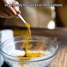 5 件裝小量匙套裝- Cuttte 不鏽鋼小量勺,用於烹飪烘焙,1/4 茶匙,1/8 茶匙,1/16 茶匙,1/32 茶匙,1/64 茶匙,茶匙用於、香料的迷你量匙 - 銀色 - 查看 5