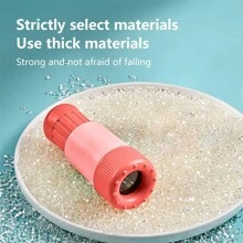 1套戶外探險兒童望遠鏡,高倍率,小巧便攜,可分離,附卡通口哨玩具,紅色,適合兒童戶外遊戲