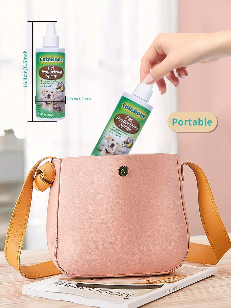 1pc 200ml Pet Deodorizer Spray, Cat And Dog Body Odor Spray, Coconut